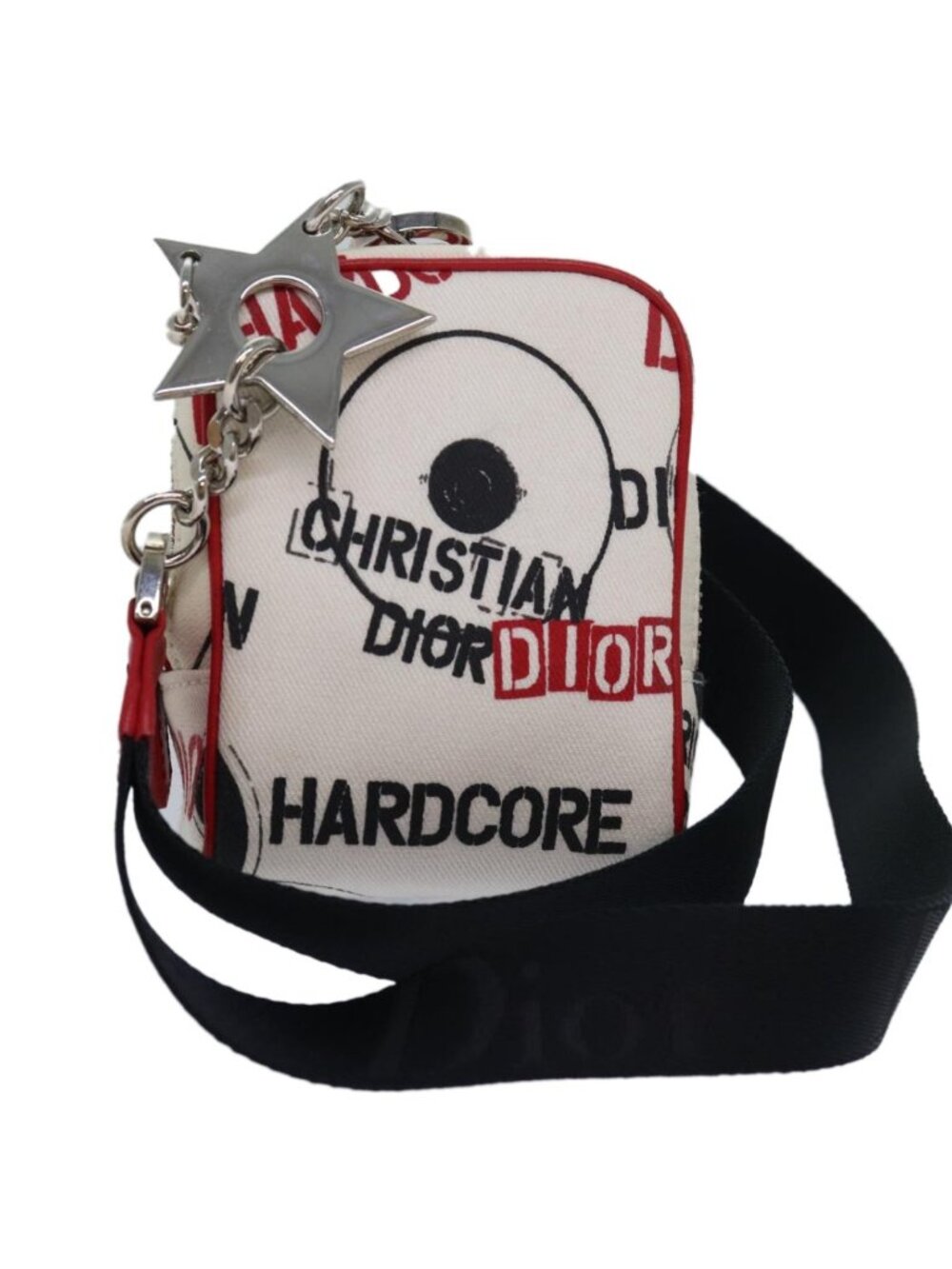 Christian Dior Hardcore Pouch Canvas White
